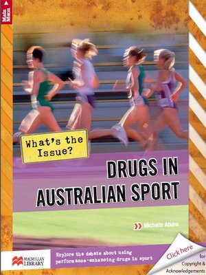 cover image of What's the Issue?: Drugs in Australian Sport